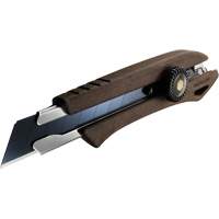 Ratchet Lock Knife, 18 mm, Wood Handle Oxford Builders Supplies Inc