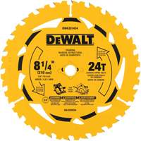 Ripping Circular Saw Blade, 8-1/4", 40 Teeth, Wood Use Oxford Builders Supplies Inc