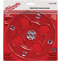 Clear 7" Diameter 1-3/16" Center Hole Sub-Base Oxford Builders Supplies Inc