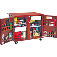 Rolling Work Bench, 43-7/8" W x 38-1/2" H x 26-7/8" D, 21.7 Cubic Feet Capacity Oxford Builders Supplies Inc