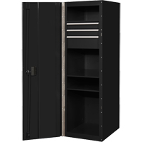 Armoire lat&eacute;rale s&eacute;rie RX, 3 tiroirs, 19" la x 25" p x 61" h, Noir Oxford Builders Supplies Inc