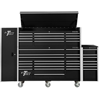 Armoire lat&eacute;rale s&eacute;rie RX, 3 tiroirs, 19" la x 25" p x 61" h, Noir Oxford Builders Supplies Inc