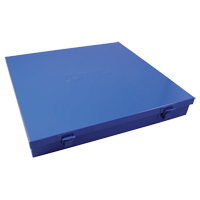 Boîte en m&eacute;tal mince, 12" P x 11-1/2" la x 1-3/4" h, Bleu Oxford Builders Supplies Inc