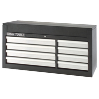 Top Chest - 8 Drawers, 53-3/8" W, 8 Drawers, Black Oxford Builders Supplies Inc