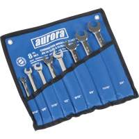 Fixed Head Wrench Set, Combination, 8 Pieces, Imperial Oxford Builders Supplies Inc