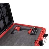 Coffre &agrave; outils avec partitions ajustables Packout, 20-7/10" x 15-1/5" x 6-1/5", Noir/Rouge Oxford Builders Supplies Inc