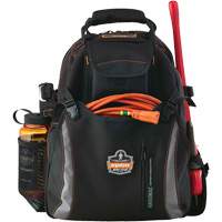 Arsenal&reg; 5843 Tool Backpack, 13-1/2" L x 8-1/2" W, Black, Polyester Oxford Builders Supplies Inc