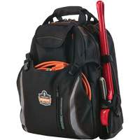 Arsenal&reg; 5843 Tool Backpack, 13-1/2" L x 8-1/2" W, Black, Polyester Oxford Builders Supplies Inc