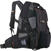 Arsenal&reg; 5843 Tool Backpack, 13-1/2" L x 8-1/2" W, Black, Polyester Oxford Builders Supplies Inc