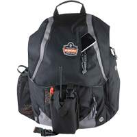 Arsenal&reg; 5143 Tool Backpack, 15" L x 8" W, Black, Polyester Oxford Builders Supplies Inc