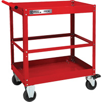 PRO+ Series Heavy-Duty Utility Cart, 2 Tiers, 30-1/5" x 38-1/3" x 19-1/2" Oxford Builders Supplies Inc