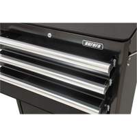 Industrial Tool Cart, 3 Drawers, 29-4/5" W x 21-1/5" D x 38-4/5" H, Black Oxford Builders Supplies Inc