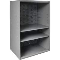 Abrasive Storage Cabinet with Pegboard, Steel, 19-7/8" x 14-1/4" x 32-3/4", Grey Oxford Builders Supplies Inc
