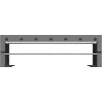 Wire Spool Rack for Bins & Drawers, Add-On, 33-3/4" W x 9-5/16" D x 10-5/8" H Oxford Builders Supplies Inc