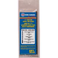 12-Piece Reverse Tooth Scroll Saw Blades, Scroll cutting, 0.043" W x 5" L, 12 TPI Oxford Builders Supplies Inc