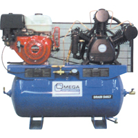 Industrial Series Air Compressors - Engine Compressors, 25 Gal. (30 US Gal) Oxford Builders Supplies Inc