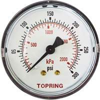 Replacement Pressure Gauge, 2" , 0 - 175 psi, Back Mount, Analogue Oxford Builders Supplies Inc