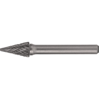 Fraises au carbure solide - Forme conique pointue CLEVELAND, , 1/8" dia., 1/8" Tige, 7/16" Prof. de la coupe Oxford Builders Supplies Inc