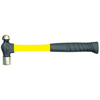 Marteaux &agrave; panne sph&eacute;rique avec manche en fibre de verre robuste, Poids de la t&ecirc;te 8 oz, Face Ordinaire, Prise Coussin&eacute;e Oxford Builders Supplies Inc