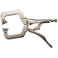 Locking Pliers with Swivel Pads, 6" Length, C-Clamp Oxford Builders Supplies Inc