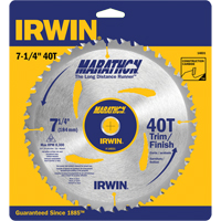 Lames de scie pour entrepreneur - Lames de scie Marathon, 7-1/4", 40 dents, Pour Bois Oxford Builders Supplies Inc