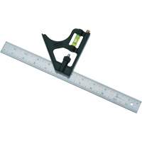 Combination Square, 12" L, 1/8"/1/16"/1/32" Graduations Oxford Builders Supplies Inc