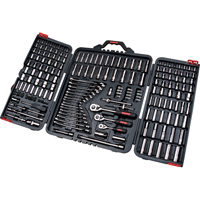1/4", 3/8" & 1/2" Drive SAE/Metric Socket & Wrench Set, 210 Pcs, Deep Oxford Builders Supplies Inc