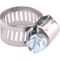 Colliers de serrage pour tuyaux - Collier de serrage en acier inoxydable & vis zingu&eacute;e, Dia. min 1/2", Dia. max 1-1/8" Oxford Builders Supplies Inc