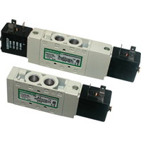 Pilot 5-Way 2-Position 4-Way Solenoid Valves, 1/8" Pipe, 150 PSI Oxford Builders Supplies Inc