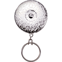 The Original Key Reel, Chrome, 24" Cable, Belt Clip Attachment Oxford Builders Supplies Inc