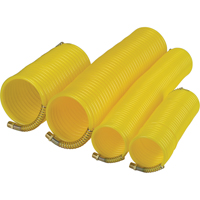 Nylon Coil Air Hose With Fittings, Air, 1/4" ID x 25' L, Nylon, 200 PSI at 23°C Oxford Builders Supplies Inc