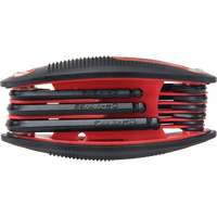 Ball End Fold-Up Hex Key Set, 9 Pcs., Imperial Oxford Builders Supplies Inc