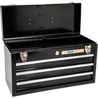 Boîte &agrave; outils portative, 20" la, 3 tiroirs, Noir Oxford Builders Supplies Inc