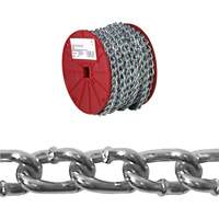 Chaîne torsad&eacute;e, Acier &agrave; faible teneur en carbone, #2 x 125' (38,1 m) l, Charge d'utilisation 310 lb (0,155 tonne) Oxford Builders Supplies Inc