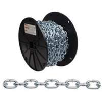 Chaîne torsad&eacute;e, Acier &agrave; faible teneur en carbone, #4 x 100' (30,4 m) l, Charge d'utilisation 215 lb (0,1075 tonne) Oxford Builders Supplies Inc