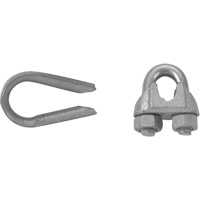 Wire Rope Clips with Thimble Set Oxford Builders Supplies Inc