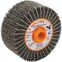 ALLSTEEL Two-In-One Finishing Drums, 4-1/4" Dia. x 2" W, 5/8"-11 Arbor, 80 Grit Oxford Builders Supplies Inc