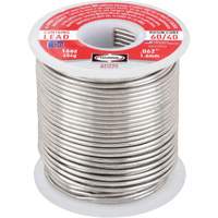 Brasure au plomb 60/40 &agrave; noyau de colophane, &agrave; base de plomb, 60 % d'&eacute;tain, 40 % de plomb, &acirc;me Colophane, dia. 1/16" Oxford Builders Supplies Inc