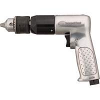 Reversible Air Drill, 4 CFM, 1/4" NPTF, 94 dBA, 1/2" Chuck, Keyed Oxford Builders Supplies Inc