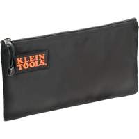 Zipper Tool Pouch, Ballistic Nylon, 1 Pockets, Black Oxford Builders Supplies Inc