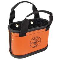 Hard-Body Oval Bucket, 14" L x 7" W x 10" H, Plastic, Orange Oxford Builders Supplies Inc
