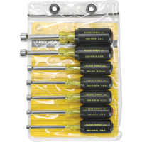 Cushion-Grip Nut Driver Set with 3" Shafts, 7, Non Magnetic, Imperial Oxford Builders Supplies Inc