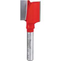 Router Bit - Double Flute Straight Bit, 3/4" Dia., 1" H, 2-1/8" L, 1/4" Shank Oxford Builders Supplies Inc