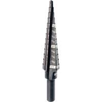 #1 Step Drill Bit, 1/8" - 1/2" , 1/32" Increments, High Speed Steel Oxford Builders Supplies Inc