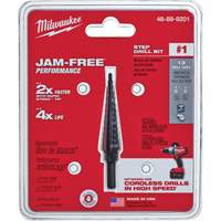 #1 Step Drill Bit, 1/8" - 1/2" , 1/32" Increments, High Speed Steel Oxford Builders Supplies Inc