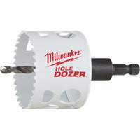 Scie-cloche Hole Dozer avec arbre, 2-1/2", Profondeur de la coupe 1-5/8", Bim&eacute;tal Oxford Builders Supplies Inc