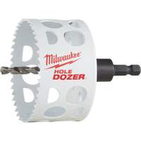 Scie-cloche Hole Dozer avec arbre, 3", Profondeur de la coupe 1-5/8", Bim&eacute;tal Oxford Builders Supplies Inc