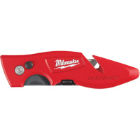 Fastback Flip Utility Knife, 2" Blade, Carbon Steel Blade, Metal Handle Oxford Builders Supplies Inc