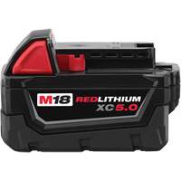 Bloc-piles &agrave; capacit&eacute; &eacute;tendue M18 Redlithium XC5.0 , Lithium-ion, 18 V, 5 A Oxford Builders Supplies Inc