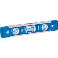 Niveau torpille True Blue, 9" lo, Aluminium, 3 fioles, Magn&eacute;tique Oxford Builders Supplies Inc